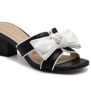 Adrienne Vittadini Arnoldo Women’s Heeled Sandals Black Sz 9 M MSRP $100